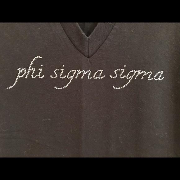 Phi Sigma Sigma Bedazzled Tee - Picture 2 of 3